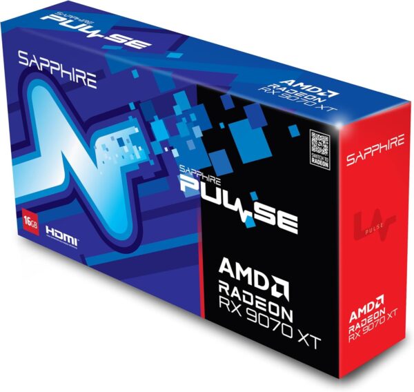 Sapphire Pulse AMD Radeon RX 9070 XT 16GB GDDR6 256 bit AMD RDNA 4 Architecture Gaming Graphics Card With Triple Fans ( 11348-03-20G ) - Image 5