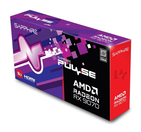 Sapphire Pulse AMD Radeon RX 9070 16GB GDDR6 256 bit AMD RDNA 4 Architecture Gaming Graphics Card With Dual Fan ( 11349-03-20G ) - Image 7