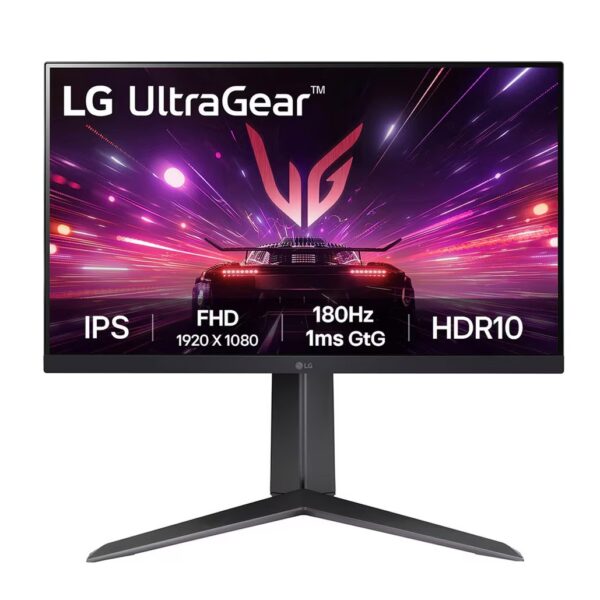 LG UltraGear 24GS65F-B 24-Inch Flat Full HD IPS 180Hz 1ms (GtG), HDR10 AMD FreeSync 3-Side Virtually Borderless Design Gaming Monitor