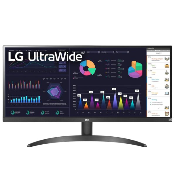 LG UltraWide 29WQ500-B 29-Inch UltraWide Full HD IPS 100Hz 1ms MBR HDR 10 AMD FreeSync 3-Side Virtually Borderless Design Monitor