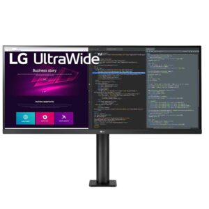 LG 34WN780-B 34-Inch Flat UltraWide Ergo QHD IPS HDR 75Hz 5ms (GTG) AMD FreeSync 3-Side Virtually Borderless Design Monitor