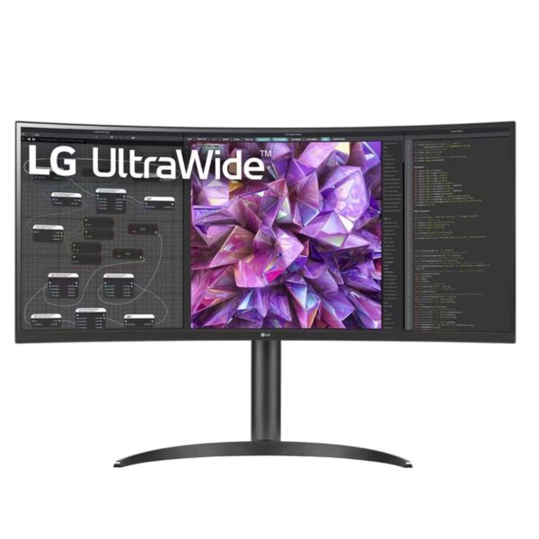 LG UltraWide 34WQ75C-B 34 Inch Curved UltraWide QHD IPS 60Hz, 5ms (GtG at Faster) HDR 10 Monitor With Built in Speakers
