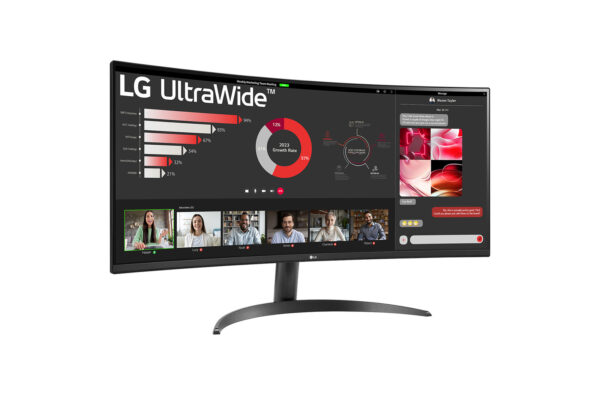 LG 34WR50QC-B 34-Inch VA Panel QHD Curved 100Hz, 5ms (GtG at Faster) AMD FreeSync 3-side Virtually Borderless Design Monitor - Image 4