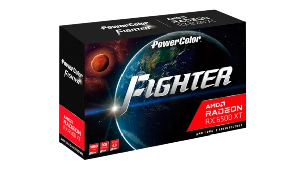 Powercolor Fighter AMD Radeon RX 6500 XT 8GB GDDR6 64-bit Graphics Card ( AXRX 6500XT 8GBD6-DH/OC ) - Image 6