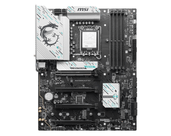 MSI B860 GAMING PLUS WIFI ATX Motherboard ( Intel Socket LGA 1851, Supports Intel Core Ultra Processors (Series 2) Cpu, 4x DDR5 RAM Slots, Max 256GB RAM ) - Image 2