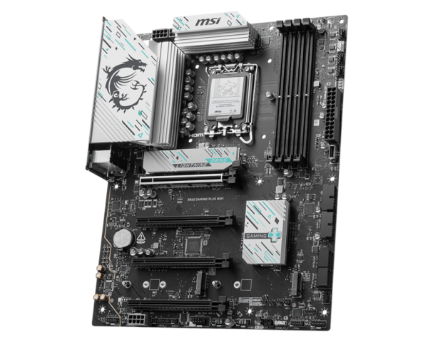 MSI B860 GAMING PLUS WIFI ATX Motherboard ( Intel Socket LGA 1851, Supports Intel Core Ultra Processors (Series 2) Cpu, 4x DDR5 RAM Slots, Max 256GB RAM ) - Image 3