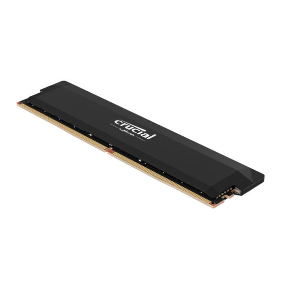 Crucial Pro 16GB (16GBx1) DDR5 6000MHz CL36 UDIMM OC Black Gaming Memory ( CP16G60C36U5B )