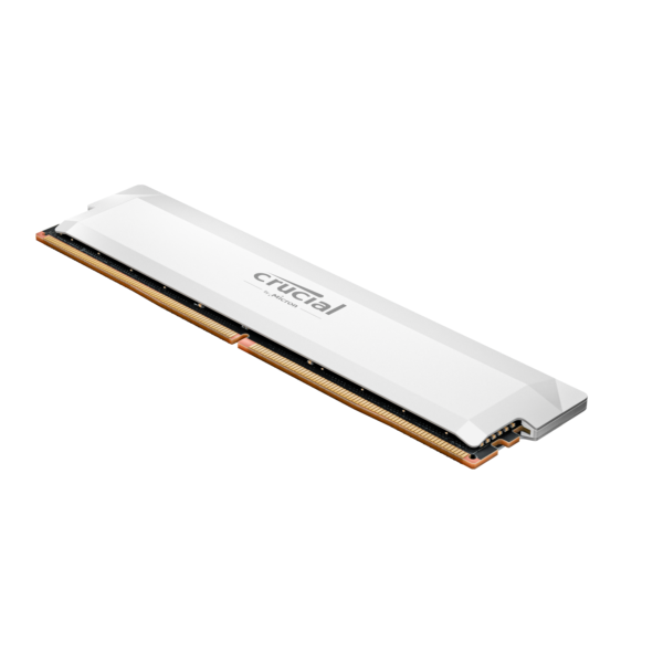 Crucial Pro Overclocking 16GB (16GBx1) DDR5 6000MHz CL36 White UDIMM OC Gaming Desktop Memory ( CP16G60C36U5W )