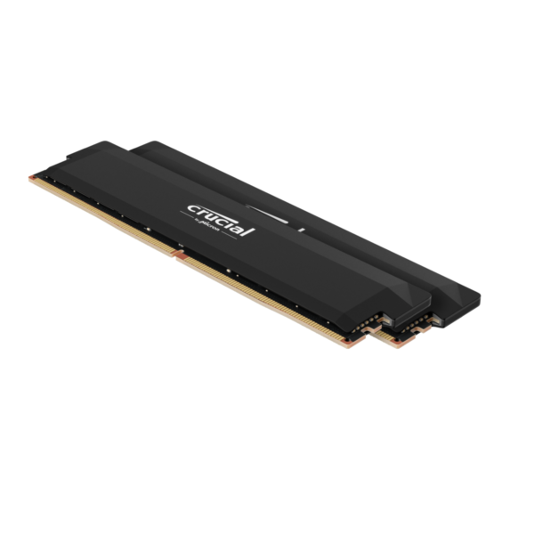Crucial Pro Overclocking 32GB (16GBx2) 6000MHz CL36 UDIMM Black OC Gaming Memory ( CP2K16G60C36U5B )
