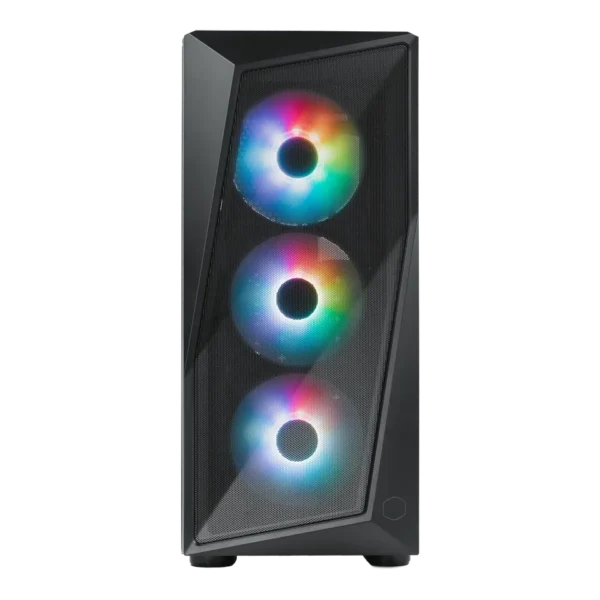Cooler Master CMP 520 Mid Tower ATX Tempered Glass Black PC Cabinet With Pre-installed Three 120mm ARGB Fans ( CP520-KGNN-S00 ) - Image 3