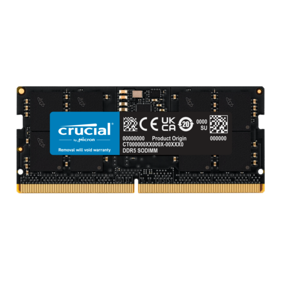 Crucial Basics 16GB (16GBx1) DDR5 4800MHz CL40 SODIMM Laptop RAM ( CT16G48C40S5 )
