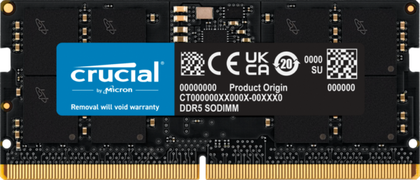 Crucial Basics 16GB (16GBx1) DDR5 4800MHz CL40 SODIMM Laptop RAM ( CT16G48C40S5 ) - Image 2