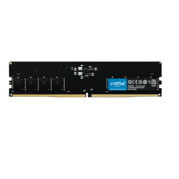 Crucial Classic 16GB (16GBx1) DDR5 4800MHz CL40 UDIMM Desktop Memory ( CT16G48C40U5 )