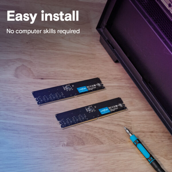 Crucial Classic 32GB (16GBx2) DDR5-4800MHz CL40 UDIMM Desktop Memory ( CT2K16G48C40U5 ) - Image 6