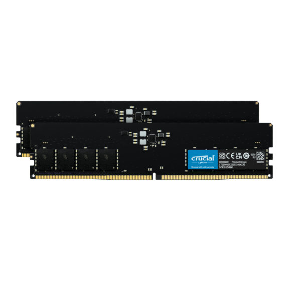 Crucial Classic 32GB (16GBx2) DDR5-4800MHz CL40 UDIMM Desktop Memory ( CT2K16G48C40U5 )
