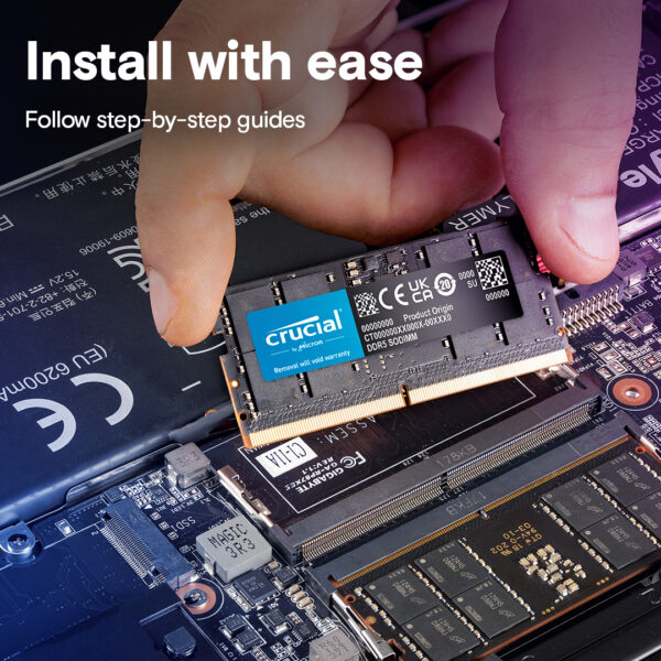 Crucial 48GB (48Gb X 1) DDR5 5600mhz CL46 SODIMM Laptop RAM ( CT48G56C46S5 ) - Image 6