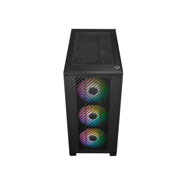 Cooler Master Elite 301 Black Mini Tower Micro ATX Tempered Glass PC Cabinet With Pre-installed 3x 120mm CF120 ARGB Fans ( E301-KGNN-S00 ) - Image 5