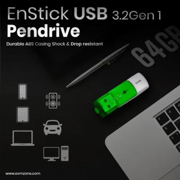 EVM EnStick 64GB USB 3.2 Gen 1 Pendrive ( EVMPDA3.2/64GB ) - Image 2