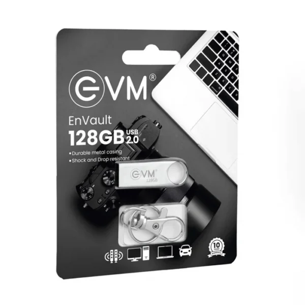 EVM EnVault 128GB USB 2.0 Metallic Pendrive ( EVMPDV-128GB ) - Image 6