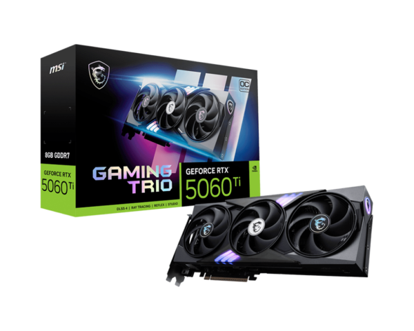 MSI GeForce RTX 5060 Ti 8G GAMING TRIO OC 8GB GDDR7 128-bit Gaming Graphics Card With Triple Fans ( G506T-8GTC )
