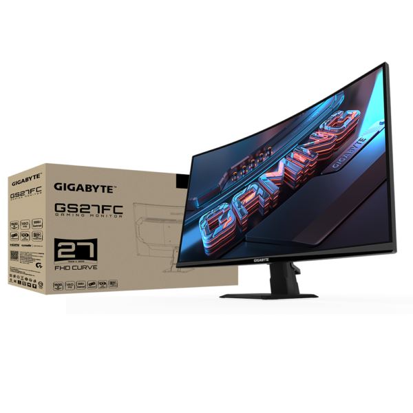 Gigabyte GS27FC 27 Inch Curved VA Panel FHD 180Hz 1ms (MPRT) Non-glare HDR Ready Amd Freesync Premium Gaming Monitor - Image 3