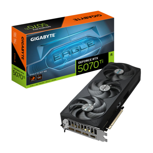 Gigabyte GeForce RTX 5070 Ti EAGLE OC SFF 16G 16GB GDDR7 256 bit Gaming Graphics Card With Triple Fans ( GV-N507TEAGLE OC-16GD )
