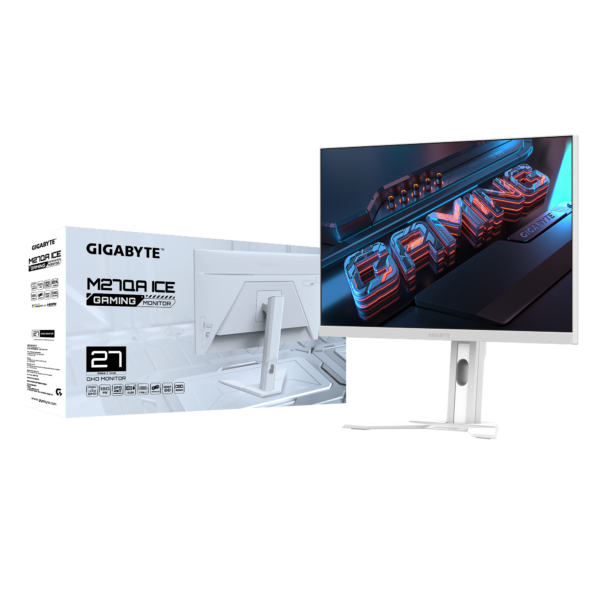 Gigabyte M27QA ICE 27 Inch Flat SS IPS QHD 180Hz 1ms MPRT Non-glare VESA Display HDR400 Amd Freesync Gaming Monitor - Image 8