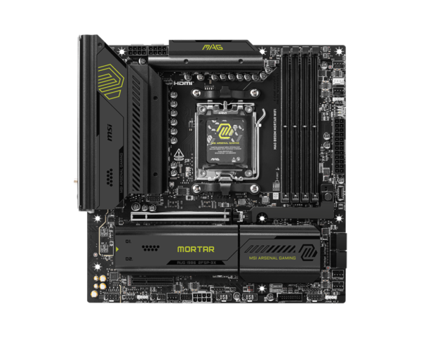 MSI MAG B850M MORTAR WIFI mATX Motherboard ( AMD Socket AM5, Supports AMD Ryzen 9000, 8000, 7000 Series Desktop Cpu, 4x DDR5 RAM Slots, Max 256GB RAM ) - Image 2