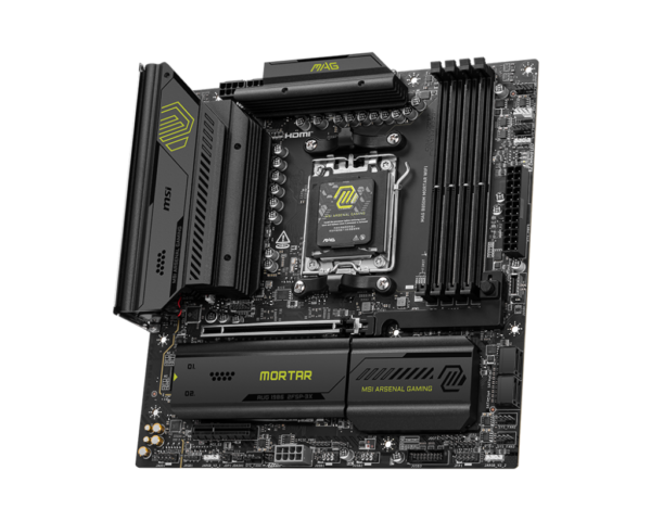 MSI MAG B850M MORTAR WIFI mATX Motherboard ( AMD Socket AM5, Supports AMD Ryzen 9000, 8000, 7000 Series Desktop Cpu, 4x DDR5 RAM Slots, Max 256GB RAM ) - Image 3