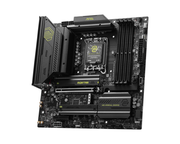 MSI MAG B860M MORTAR WIFI mATX Motherboard ( Intel Socket LGA 1851, Supports Intel Core Ultra Processors (Series 2) Cpu, 4x DDR5 RAM Slots, Max 256GB RAM ) - Image 3