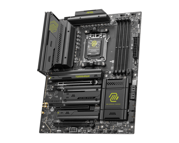 MSI MAG X870E TOMAHAWK WIFI ATX Motherboard ( AMD Socket AM5, Supports AMD Ryzen 9000, 8000, 7000 Series Desktop Cpu, 4x DDR5 RAM Slots, Max 256GB RAM ) - Image 3