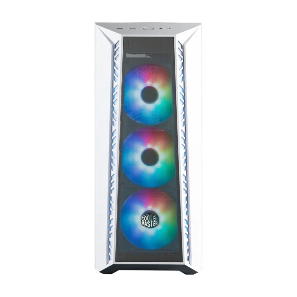 Cooler Master MasterBox 520 Mesh White Mid Tower ATX Tempered Glass PC Cabinet With Pre-installed 3x CF120 ARGB Fans ( MB520-WGNN-S00 ) - Image 2