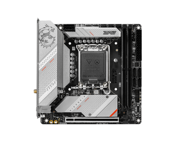 MSI MPG B760I EDGE WIFI Mini-ITX Motherboard ( Intel Socket LGA 1700, Support Intel Core 14th, 13th, 12th Gen Cpu, Intel Pentium Gold and Celeron Cpu, 2x DDR5 RAM Slots, Max 128GB RAM ) - Image 2