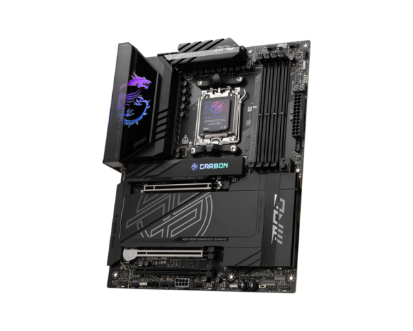 MSI MPG X870E CARBON WIFI ATX Motherboard ( AMD Socket AM5, Supports AMD Ryzen 9000, 8000, 7000 Series Desktop Cpu, 4x DDR5 RAM Slots, Max 256GB RAM ) - Image 3