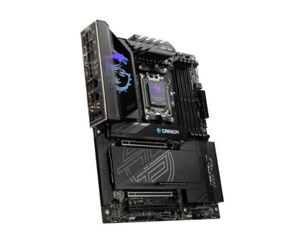 MSI MPG X870E CARBON WIFI ATX Motherboard ( AMD Socket AM5, Supports AMD Ryzen 9000, 8000, 7000 Series Desktop Cpu, 4x DDR5 RAM Slots, Max 256GB RAM ) - Image 4