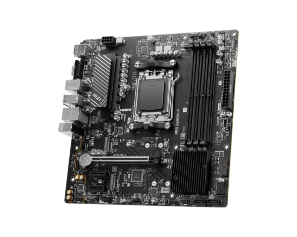 MSI PRO B650M-P mATX Motherboard ( AMD Socket AM5, Supports AMD Ryzen 9000, 8000, 7000 Series CPU, 4x DDR5 RAM Slots Max 256GB RAM ) - Image 3