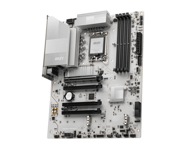 MSI PRO Z890-S WIFI WHITE ATX Motherboard ( Intel Socket LGA 1851, Supports Intel Core Ultra Processors (Series 2) Cpu, 4x DDR5 RAM Slots, Max 256GB RAM ) - Image 3