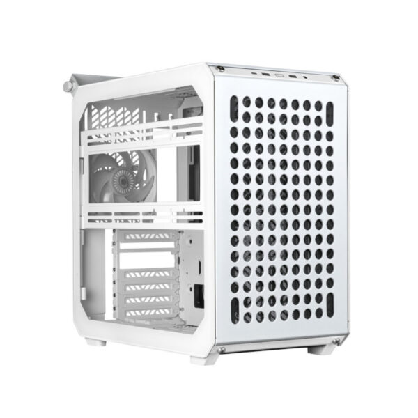 Cooler Master QUBE 500 Flatpack White Mid Tower E-ATX Tempered Glass PC Cabinet With Pre-installed Fan ( Q500-WGNN-S00 )