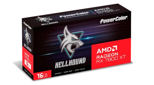 Powercolor Hellhound AMD Radeon RX 7800 XT 16GB GDDR6 256-bit Graphics Card ( RX7800XT 16G-L/OC ) - Image 9