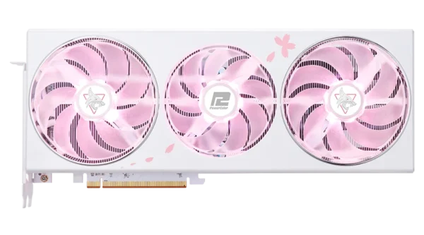 Powercolor Hellhound Sakura AMD Radeon RX 7800 XT 16GB GDDR6 256-bit Limited Edition Graphics Card ( RX7800XT 16G-L/OC/SAKURA LIMITED ) - Image 4