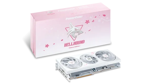 Powercolor Hellhound Sakura AMD Radeon RX 7800 XT 16GB GDDR6 256-bit Limited Edition Graphics Card ( RX7800XT 16G-L/OC/SAKURA LIMITED )