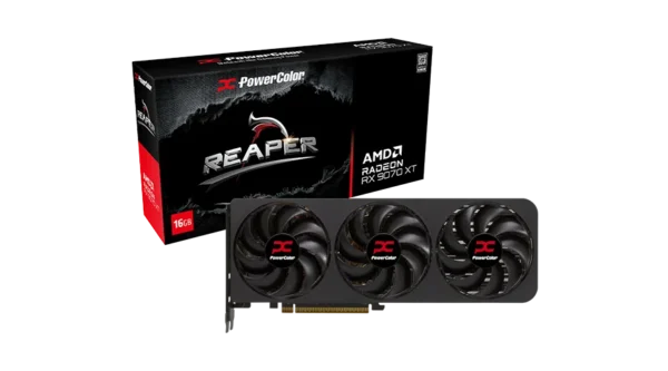 Powercolor Reaper AMD Radeon RX 9070 XT 16GB GDDR6 256-bit Graphics Card ( RX9070XT 16G-A ) - Image 2
