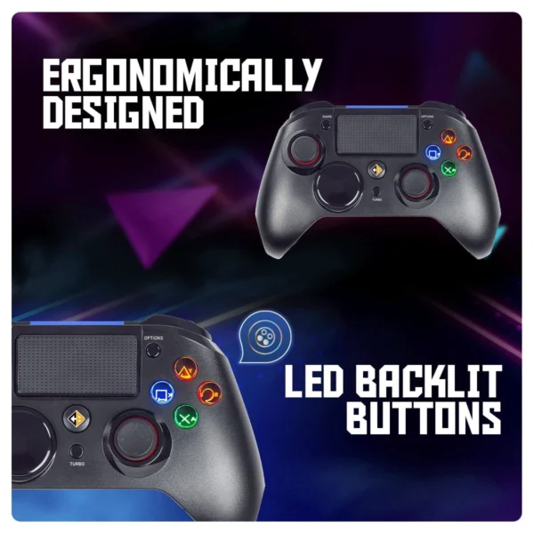 Cosmic Byte Stratos Xenon Wireless All in One Gamepad For PS4, iOS, PC And Android, Magnetic Triggers, Macro Buttons Upgraded With Hall Effect Joystick ( TCBP03287 ) - Image 5