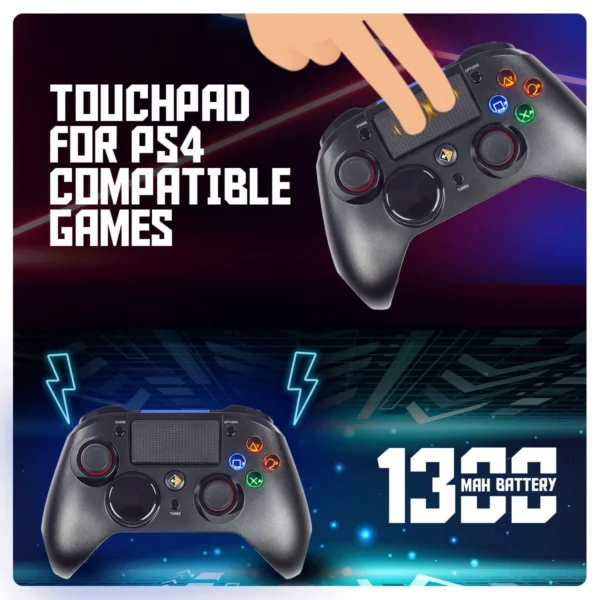 Cosmic Byte Stratos Xenon Wireless All in One Gamepad For PS4, iOS, PC And Android, Magnetic Triggers, Macro Buttons Upgraded With Hall Effect Joystick ( TCBP03287 ) - Image 6