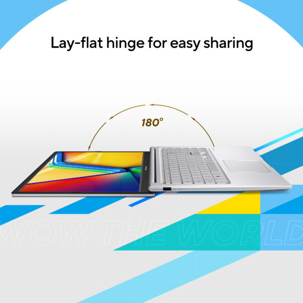ASUS Vivobook 15 X1504ZA-NJ522WS Intel Core i5-1235U 12th Gen 15.6 Inch FHD Anti-glare 60Hz Laptop ( 8GB DDR4 RAM, 512GB SSD, Windows 11, MS Office, Cool Silver ) - Image 5