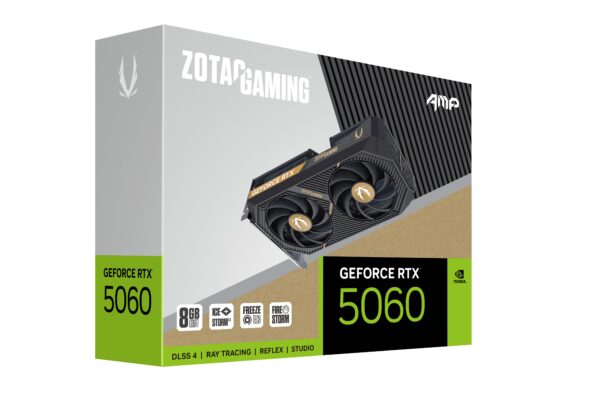 ZOTAC GAMING GeForce RTX 5060 AMP 8GB GDDR7 128-bit Gaming Graphics Card With Dual Fans ( ZT-B50600F-10M ) - Image 2