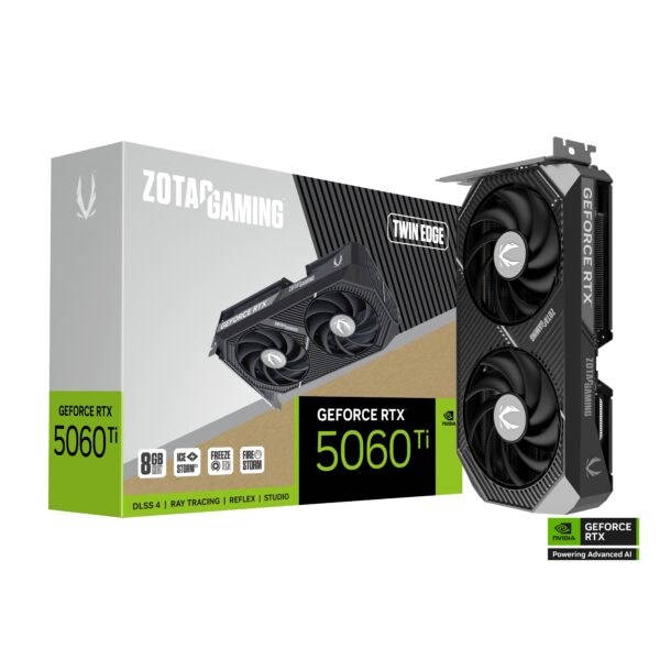 ZOTAC GAMING GeForce RTX 5060 Ti 8GB Twin Edge 8GB GDDR7 128-bit Gaming Graphics Card With Dual Fans ( ZT-B50610E-10M )