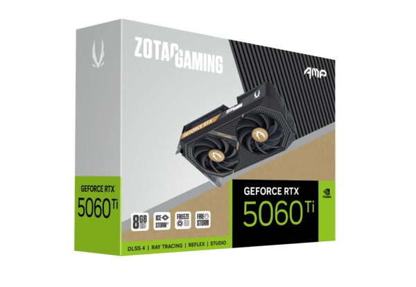 ZOTAC GAMING GeForce RTX 5060 Ti 8GB AMP 8GB GDDR7 128-bit Gaming Graphics Card With Dual Fans ( ZT-B50610F-10M ) - Image 2