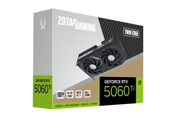 ZOTAC GAMING GeForce RTX 5060 Ti 16GB Twin Edge 16GB GDDR7 128-bit Gaming Graphics Card With Dual Fans ( ZT-B50620E-10M ) - Image 2