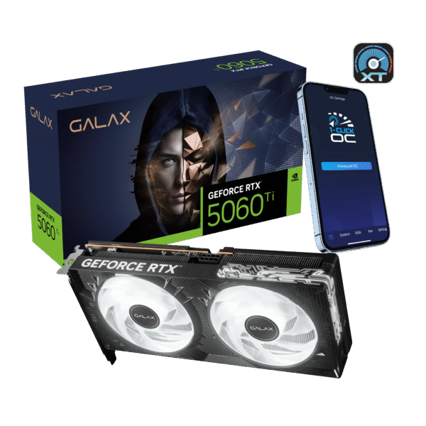 Galax GeForce RTX 5060 Ti 1-Click OC 16GB GDDR7 128-bit/DP2.1b*3/HDMI 2.1b/DLSS 4 Gaming Graphics Card With Dual Fans ( 56IZN8MDCPOC ) - Image 3